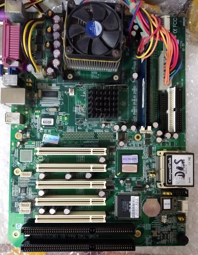 100% OK Original IPC  尡 AIMB-740VE AIMB-740 Rev. b1 5 * PCI  motherboard 2 * ISA  1.6g  CPU RAM VGA LAN IPC Board